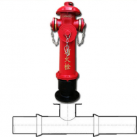 地上式消防栓 室外消火栓 进水口DN100*出水口DN65 地上栓SS100-1.6-1.05带弯头中号
