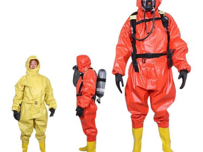 轻型半封闭式防化服耐酸碱耐腐蚀连体式防护服防飞溅化学隔离服图4