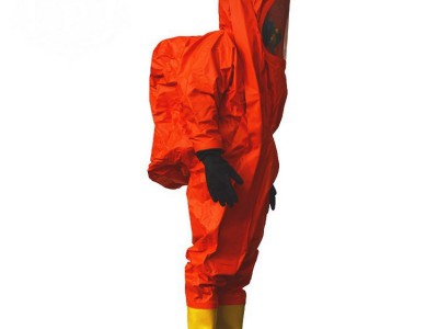 轻型半封闭式防化服耐酸碱耐腐蚀连体式防护服防飞溅化学隔离服图2