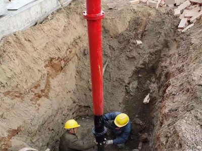 调压型室外地上消火栓带弯头 地下插入式加高型防撞泡沫消火栓图4