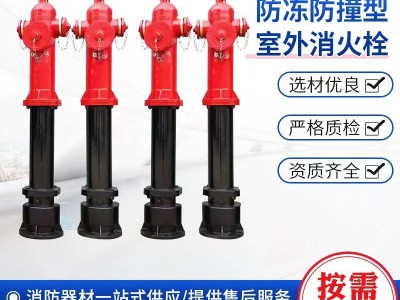 厂家供应 防冻防撞型室外消火栓SSFT100-65-1.6 SSFT150-80-1.6