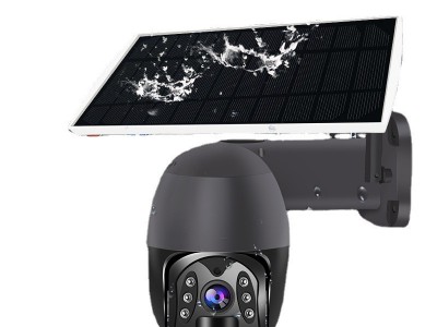 2022新款私模WIFI太阳能低功耗球机 涂鸦夜视全彩视频语音监控器图5