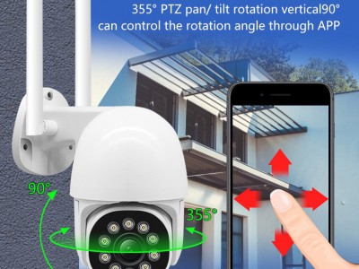ycc365plus1080P 2寸wifi小球机无线摄像头双光360云台监控器图2