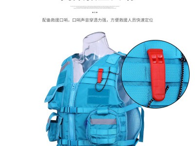 蓝天救援装备消防救援水域抢险救生衣马甲大浮力背心蓝天救援队服图2