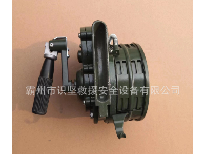 识坚100型手摇报警器铝合金材质手持消防警铃红绿色手摇式警报器图3