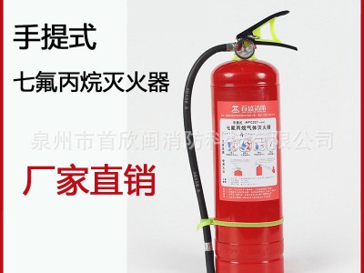 手提式七氟丙烷灭火器店用批发1公斤-8公斤洁净气体灭火