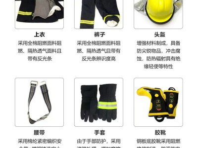 正品02款消防服五件套战斗服灭火服训练服批发厂家供应现货图3