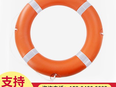 厂家批发 船用救生圈成人救生游泳圈2.5KG加厚实心国标塑料救生圈图2