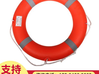 厂家批发 船用救生圈成人救生游泳圈2.5KG加厚实心国标塑料救生圈图4