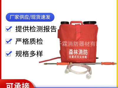 森林防火往复式灭火水枪单兵灭火水枪背负式水囊水桶灭火水枪厂家