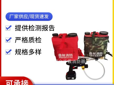 便携式高压电动灭火水枪森林消防背负水枪单兵灭火桶火灾应急救援
