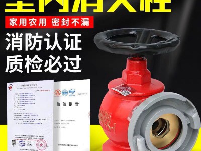 厂家直销消防栓室内消火栓SN65减压稳压加高可旋转栓卷盘双出口栓