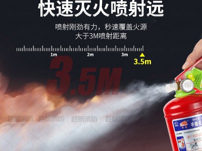 中岳过检家用店用手提式干粉灭火器2kg4kg8kg35kg新标准消防器材图3