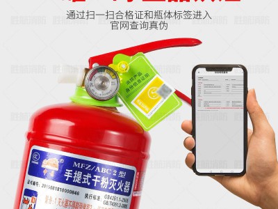 中岳过检家用店用手提式干粉灭火器2kg4kg8kg35kg新标准消防器材图2
