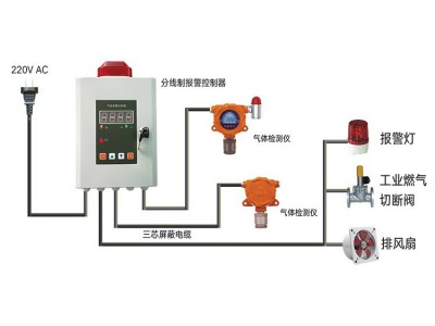 可燃气体探测器 固定式 可燃有毒检测仪 固定式VOC泄露报警器图3