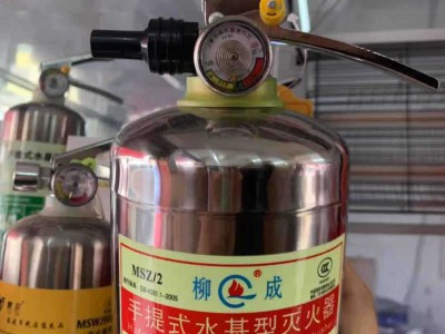 柳成不锈钢水基灭火器 2L不锈钢水基灭火器 夜光水基家用灭火器图5