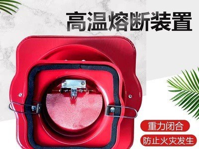 厂家加工生产烟道防火止回阀厨房油烟机止回阀公共烟道防火止逆阀图2