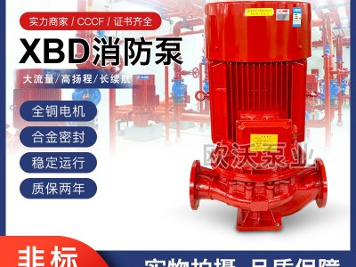 XBD立式消防泵组室内消火栓加压给水泵 全自动喷淋泵消防稳压水泵