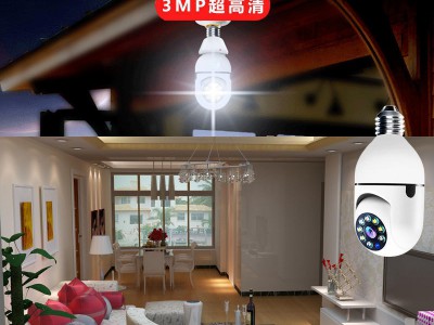 灯泡无线摄像头360度全景高清夜视手机远程wifi家用室内外监控器图2
