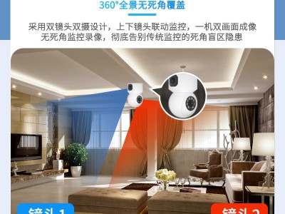 摄像头手机远程室内外监控器360度无死角带语音高清夜视智能摄影图4