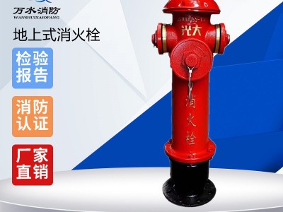 SS100/65-1.6地上式室外消火栓 地上栓消防器材厂家直销