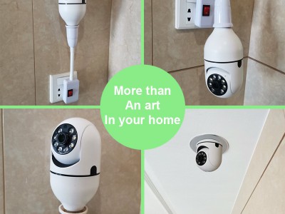 E27灯泡摄像头360度wifi远程监控摄像机智能高清家用图5