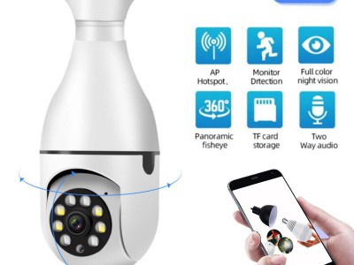 E27灯泡摄像头360度wifi远程监控摄像机智能高清家用图2