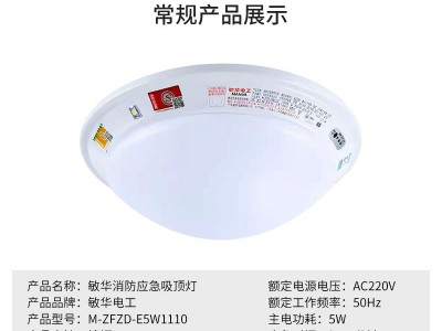 厂家批发 LED圆形安全应急疏散吸顶灯楼道走廊人体感应照明应急灯图2