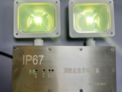 多功能消防应急灯LED安全出口指示灯牌二合一两用疏散双头照明灯图3
