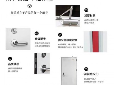 钢质防火门甲级隔音钢制逃生门不锈钢乙级隔热消防门广州厂 家现货图4