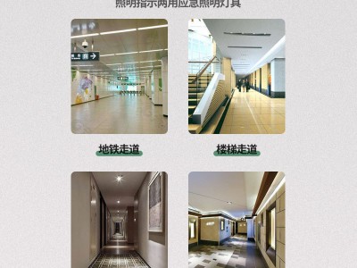 敏华消防应急灯LED双头应急照明灯商用疏散安全出口灯壁挂指示灯图4
