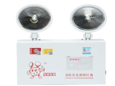 敏华双头照明灯消防应急灯 LED双头照明应急灯安全出口疏散指示灯图5