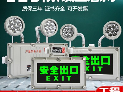 防爆双头应急灯消防照明应急灯安全出口疏散防爆指示灯牌灯标识灯