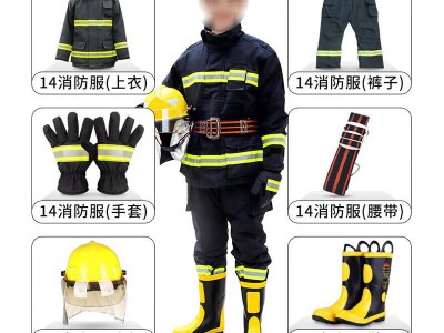 亿安隆14款17款消防服灭火防护服抢险救援服作训服加厚阻燃战斗服图3