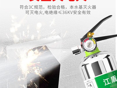 厂家车载灭火器不锈钢水基型灭火器私家车用消防器材便携式小汽车图2