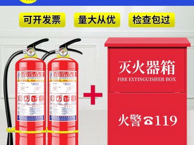 灭火器4kg干粉abc2/3/5/8四公斤的提手式商家店用消防器 材套装图2
