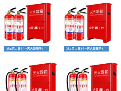 灭火器4kg干粉abc2/3/5/8四公斤的提手式商家店用消防器 材套装图3