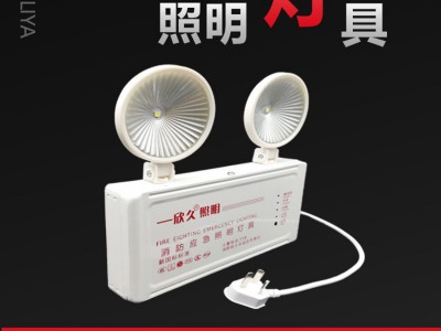 LED双头应急照明灯 照明疏散一体应急指示灯消防新国标应急指示灯图2