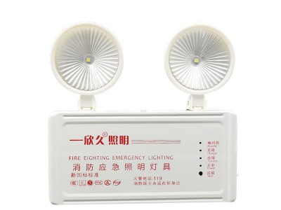 LED双头应急照明灯 照明疏散一体应急指示灯消防新国标应急指示灯图5
