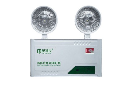 消防应急照明灯LED双头灯充电式安全出口疏散指示灯二合一多功能图5