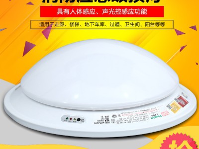 π拿斯特消防应急吸顶灯 敏华声光控照明灯雷达人体感应吸顶灯具图2