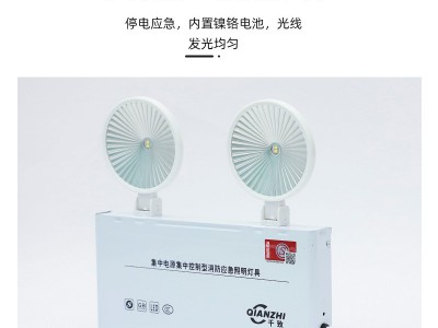 厂家批发集控集电智能型消防应急照明灯 36V24V低压双头应急壁灯