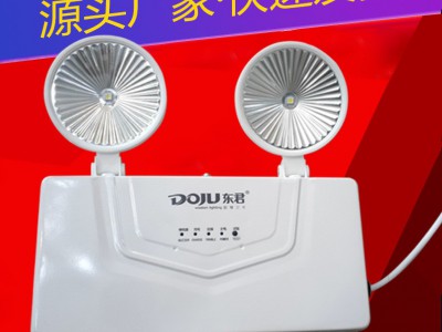 双头消防应急灯 LED停电应急照明灯消防充电安全出口疏散指示灯图2