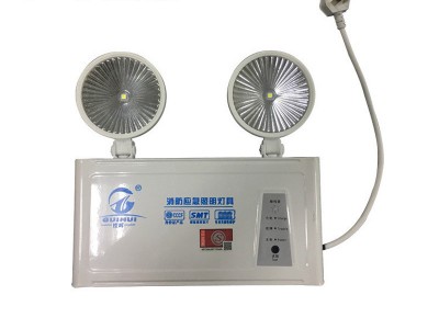 LED双头消防应急灯 充电带蓄电源楼道安全出口壁挂应急照明指示灯图4
