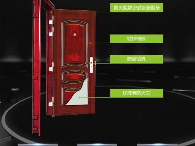 新瑞钢质乙级防火入户门防盗门消防工程资质齐全厂家批发定制图2
