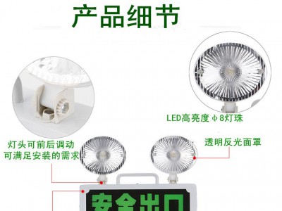 消防应急照明灯越南文LED疏散指示灯EXIT亚克力吊牌标志灯外销图2