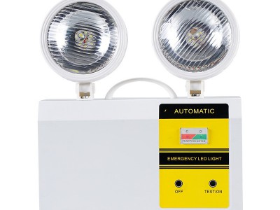 外贸消防应急灯led充电式安全出口指示灯停电紧急疏散双头应急灯图5