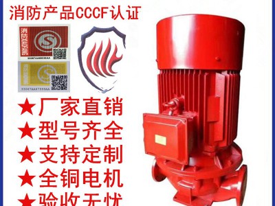 消防泵 消火栓泵 喷淋泵 消防泵厂家 稳压泵 消防3C认证立式单级图2