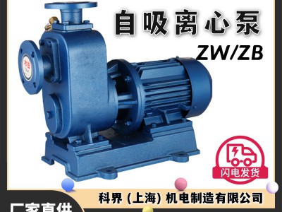 国标ZW自吸泵BZ管道泵大流量抽水泵加强离心泵污水泵三相循环380v