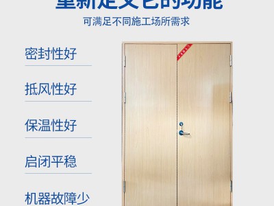 木质防火门隔热家用 对开木质逃生门 子母工程消防带窗防火门